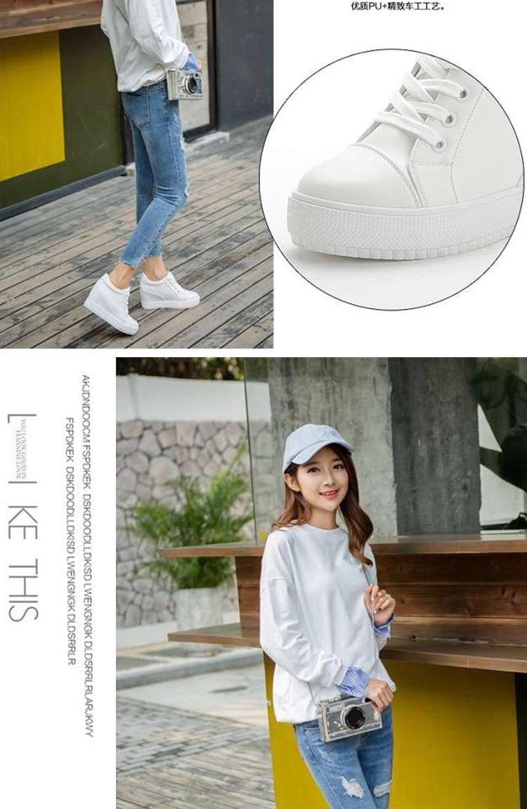 Product Introduction of Giày Trắng, Giày Nữ Chiều Cao Ẩn, 7cm, Giày Thường Ngày Giày Đế Bằng Giày Một Lớp, Ren Mùa Hè Khoét Lỗ, Giày Một Lớp, Hàng Mới Về 2024 2