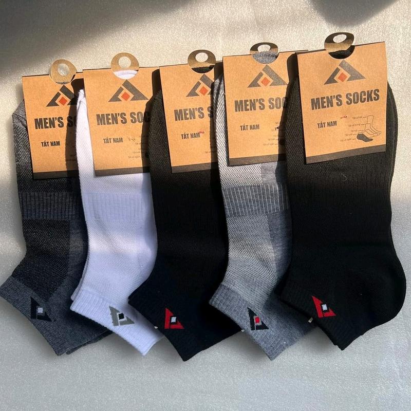 Combo 5 - 10 Đôi Tất Nam Cổ Ngắn - vải cotton dày vừa không hôi chân thoáng mát khử mùi Freesize 37-43 (Được Chọn Màu) Menswear