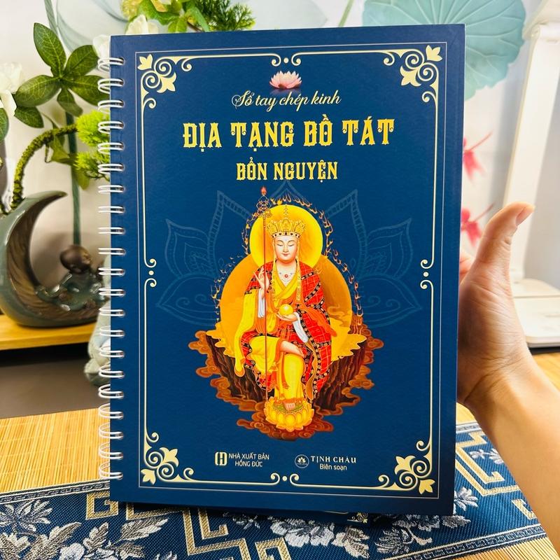 [ Tặng Vòng 108 hạt, 10 Bút Ngòi, 1 Bút Nhũ ] Sổ Chép Địa Tạng (BẢN CAO) Chữ Mờ < DTXBC > tu tap 2