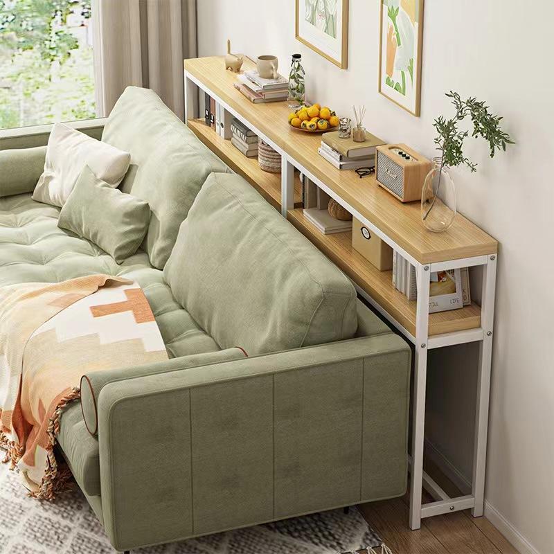 Solid wood sofa Back storage rack Corner storage rack Sofa rack ...