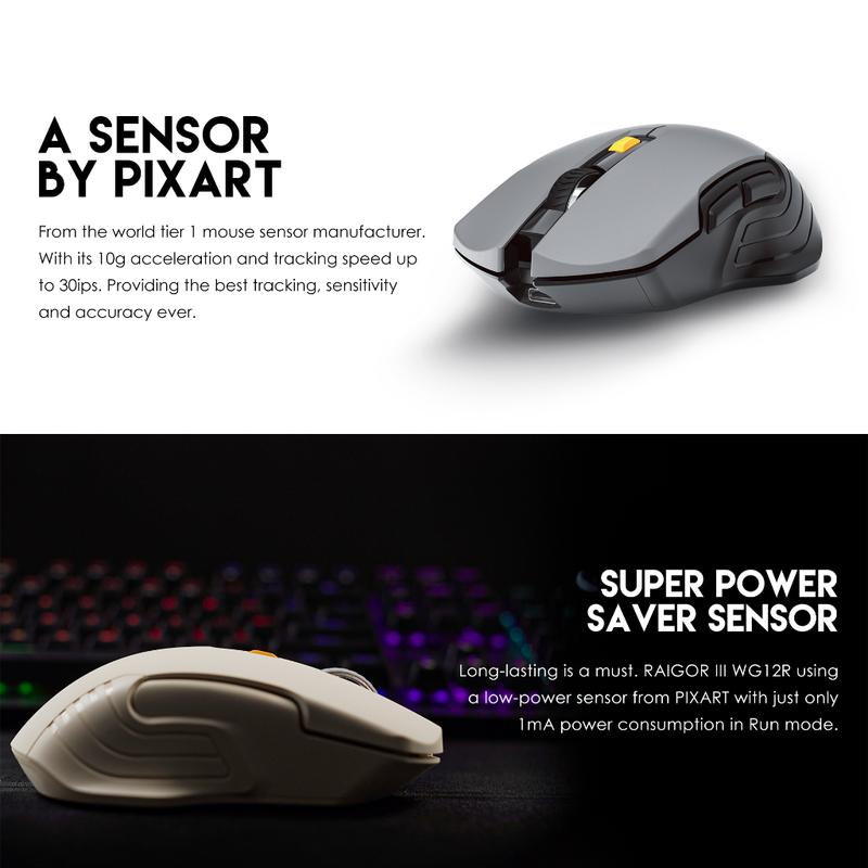 Product Introduction of Fantech RAIGOR III WG12R Mouse Wireless Gaming Rechargeable Baterai Computer 33