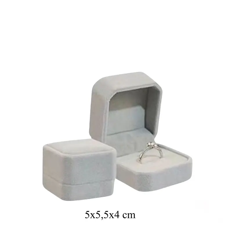 [ Hộp Nhung ]Hộp nhung đựng nhẫn, vòng tay, vòng cổ, dây chuyền trang sức nắp gập 5