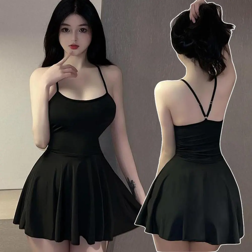 Đồ Ngủ, Dây Đeo Gợi Cảm Và Dễ Thương, Váy Ngủ Phối Cảnh, Phụ Nữ Nhỏ Dễ Thương, Cám Dỗ Không Lưng, Bộ Đồng Phục
