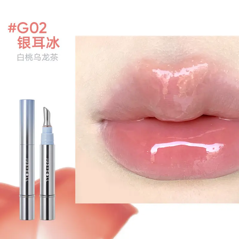 Judydoll JudydoLL Ice Drill Essence Lip Gloss Mirror Water Light Lip Lacquer Lipstick Moisturizing and Nourishing Lip Gloss Lip Guard Spring and Summer judy  doll  makeup