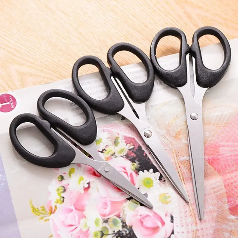 Kéo Cắt Văn Phòng Lưỡi Thép Không Gỉ Kéo Cắt Giấy Thủ Công Hàng Cao Cấp Đồ Dùng Học Tập 1
