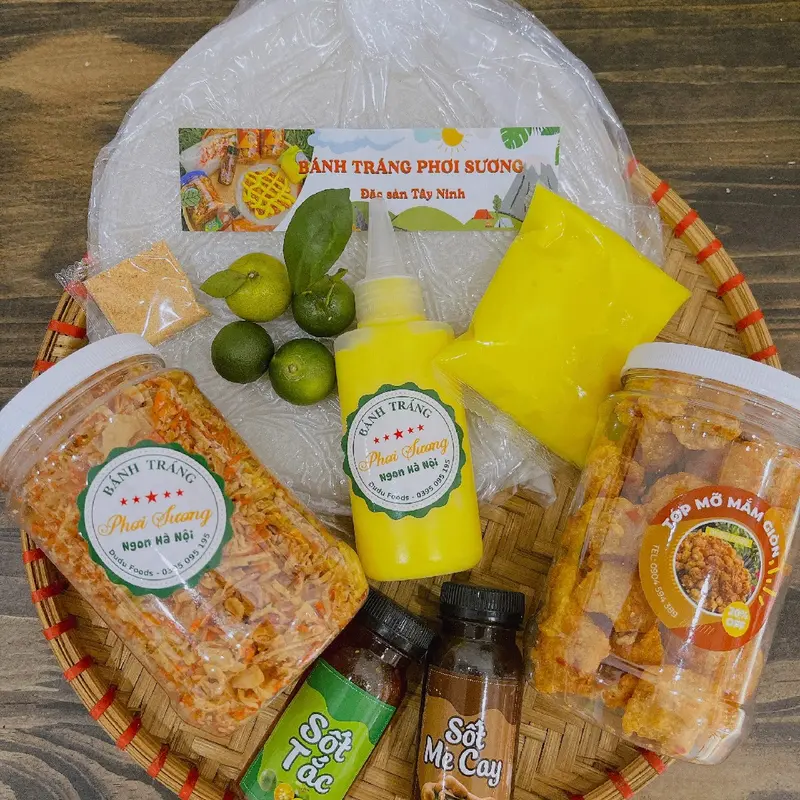 Bánh tráng phơi sương combo tóp n 0