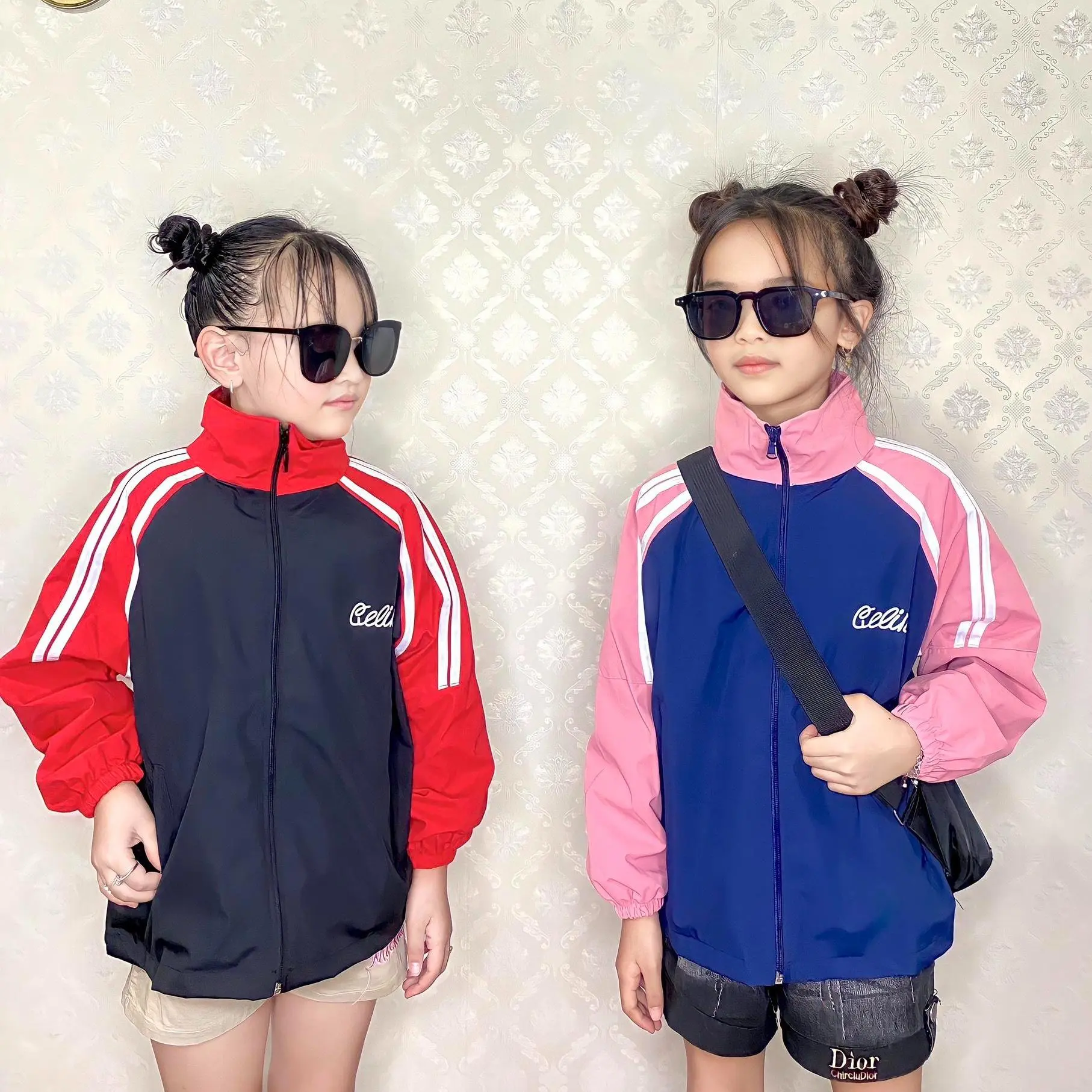 {17-37kg) Áo gió siêu yêu cho bé, Cản gió - Cản bụi - Chống tia UV