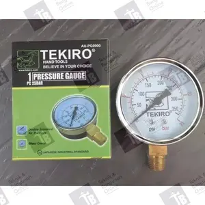 Tekiro Pressure Gauge 2,5 Inch / Alat Ukur Tekanan Angin 2,5 / 4 / 6 / 10 / 16 / 25 Bar