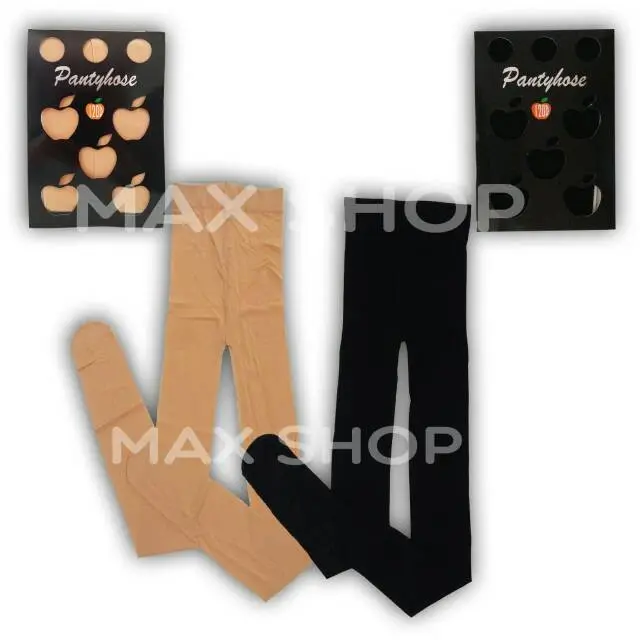 Stocking Celana Wanita Pantyhose Apple 120D / Hitam / Cream