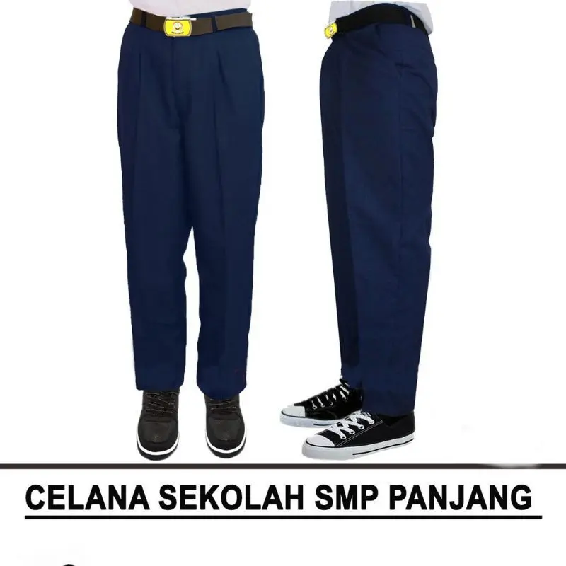 Celana Seragam Sekolah Panjang Warna Biru SMP/MTS termurah 1