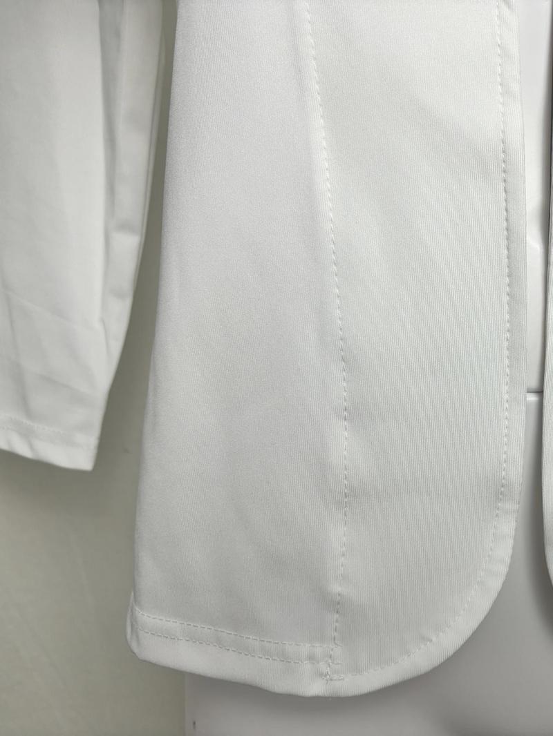 Product Introduction of 【Plus Size】 Solid Long Sleeve Open Front Jacket, Elegant Outerwear for Work Office Business, Women's Plus Clothing for Spring 4