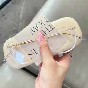 TR90 Square Glasses for Woman and Man Anti-radiation Computer Eyeglasses Replaceable Lens Fashion Metal Frame Glasses