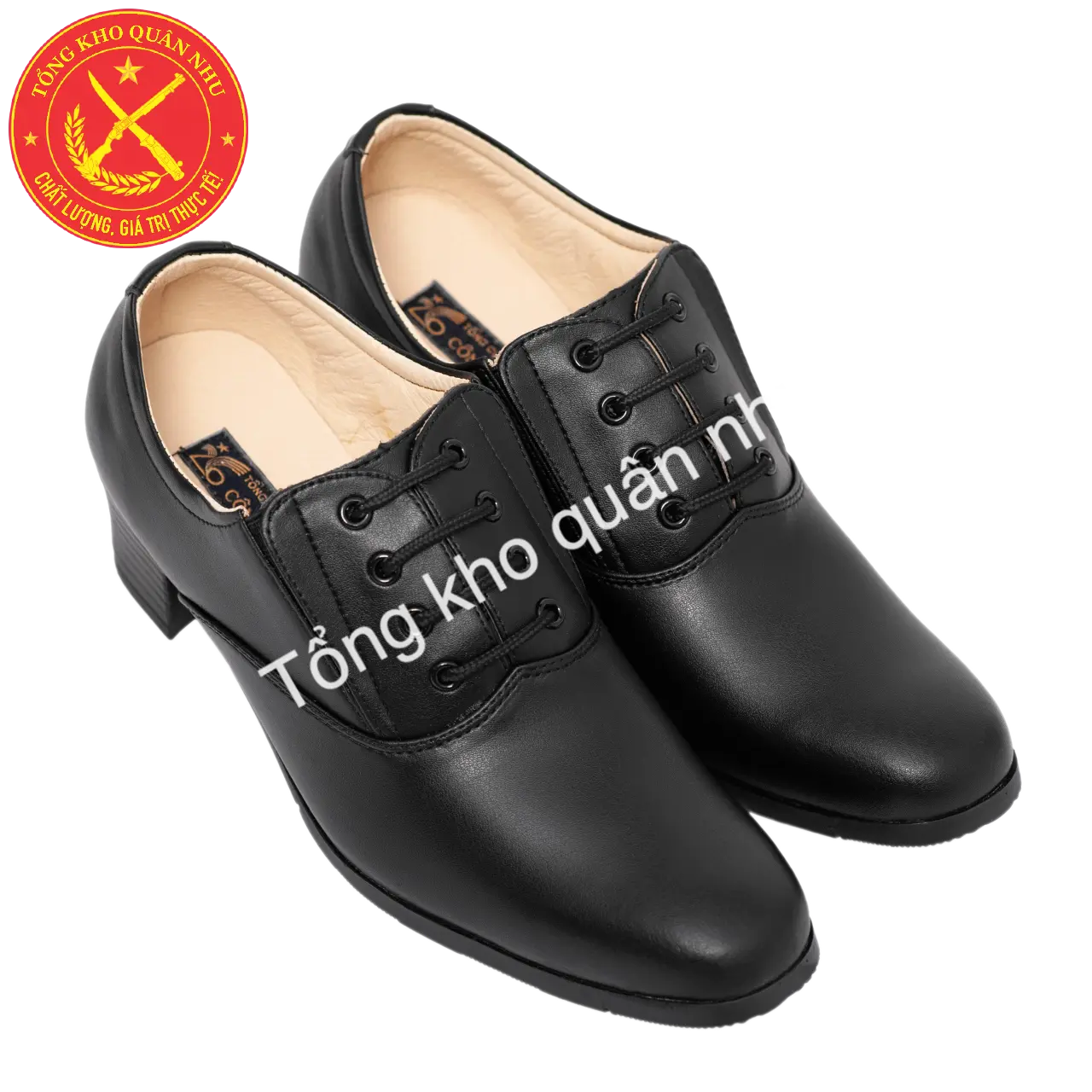 Giày da nữ KT đế thấp - phong cách giày sĩ quan nữ - Shoes