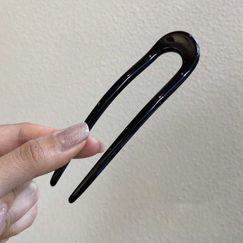 Kẹp Tóc Phong Cách Trung Quốc Mới, Chất Liệu PVC, Thiết Kế Hình Chữ U, Nhiều Màu, Dụng Cụ Hữu Ích Cho Kiểu Tóc Búi Tóc Phong Cách Trung Quốc, Dành Cho Nữ 2