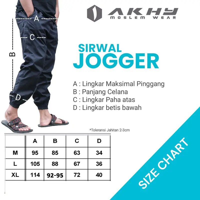 (BISA COD) Sirwal Jogger Akhy Moslem Wear Celana Jogger Dewasa Remaja M L XL Warna PUTIH BERSIH 3