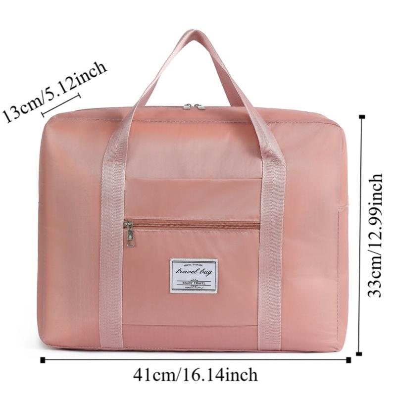 Túi Du Lịch, Bền, Dung Tích Lớn, Gấp Gọn, Không Thấm Nước, Túi Tote Hành Lý Túi Đựng Đồ Cầm Tay, Dễ Phối Đồ, Thích Hợp Cho Phụ Nữ Và Nam Giới 2