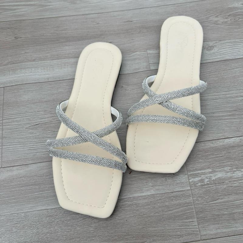 Dép xẹp xoàn đang chéo phong cách thời trang  Nữ 3
