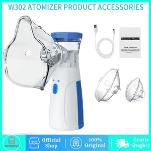 Portable Nebulizer Uap Alat Bantu Terapi Sakit Gangguan Sesak Napas Pernapasan Asma Anak dan Dewasa Terbaik