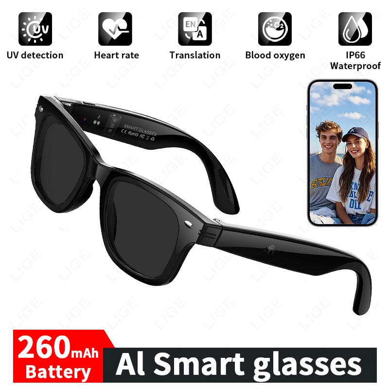 New AI Photography Video Smart Glasses Intelligent Interactive Translation Smart Sunglasses For Google Glasses with camera men - Image 2