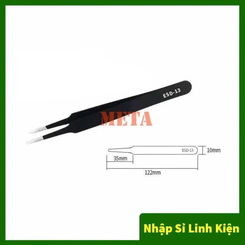 Bộ 6 Nhíp chuyên dụng cho dân làm móng, nhặt lông yến, nhíp gắp đá nail, gắp linh kiện điện tử 4