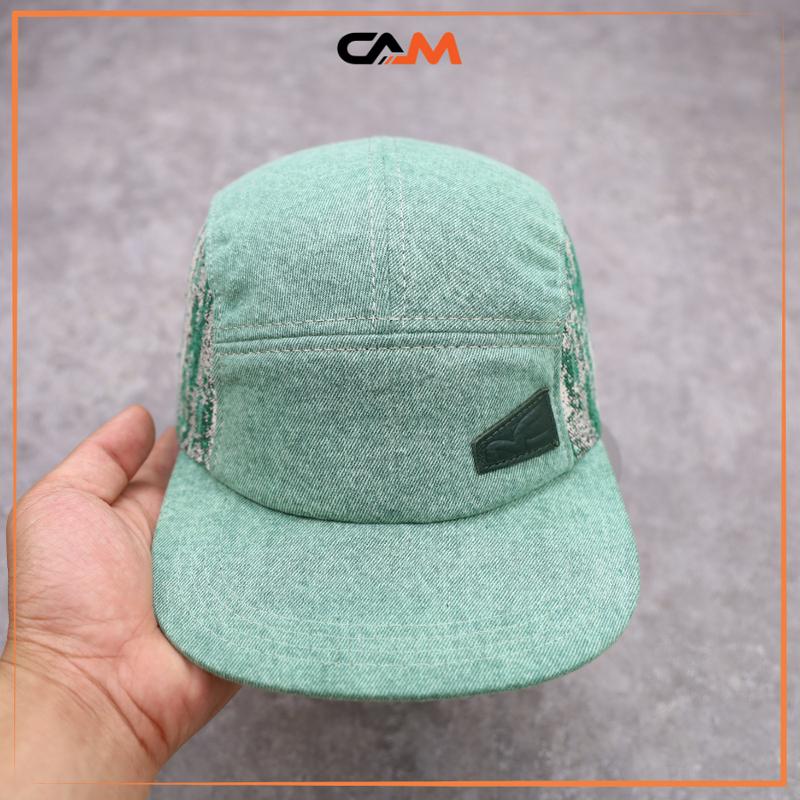 Nón Cam Mũ Lưỡi Trai Vải Jean Wash Xám Bạc cho nam kiểu dáng 5 tấm đội quá chất và sang new cap 2024
