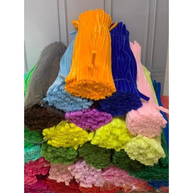 PIPE CLEANER TEBAL 6MM GEMBUL PREMIUM 1 PACK 95-100PIECES | KAWAT BULU MERCY TEBAL | DIY & KERAJINAN