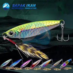 Metal Jig 1PCS Umpan Pancing Sinking Minnow Umpan Pancing Sinking Casting Ultralight UL Wader-BK012
