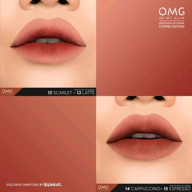 OMG Ombre ala Selebgram Combo 2pcs (OMG Oh My Glam Matte Kiss Lip Cream) 1