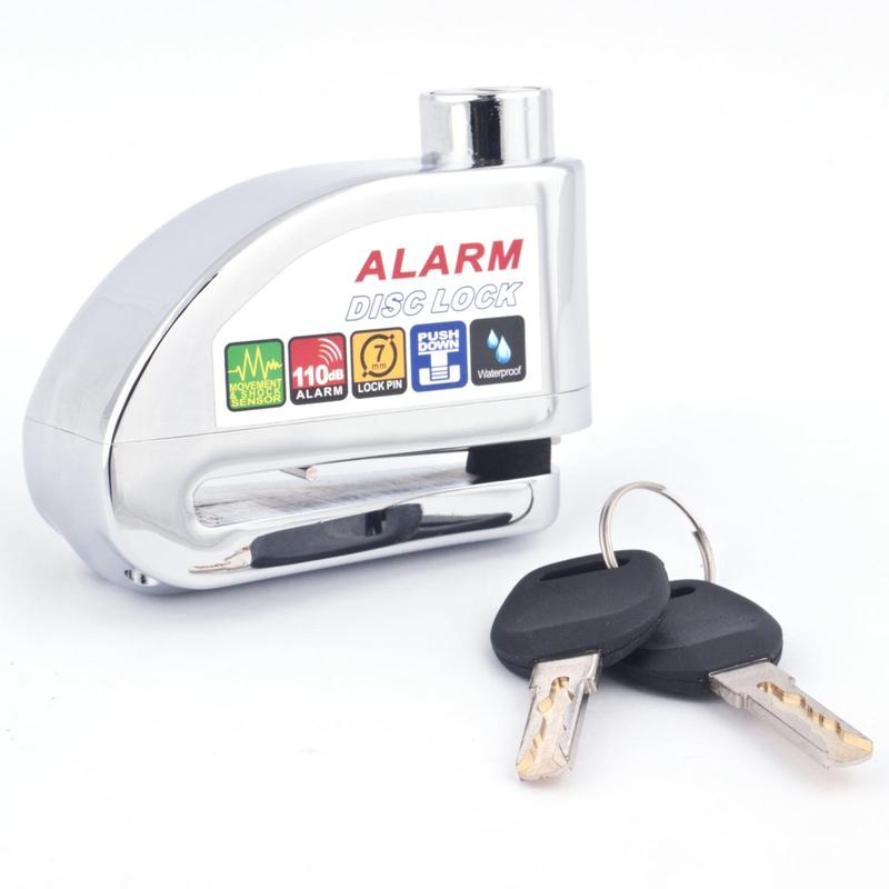 ổ khóa đĩa báo động cảnh báo trộm có còi hú alarm disc lock