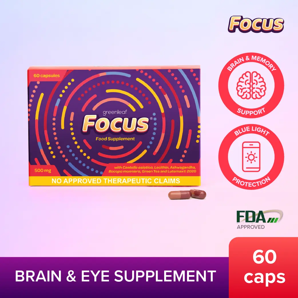 Focus Capsules for Teens and Adults - Natural Brain Booster, Memory ...
