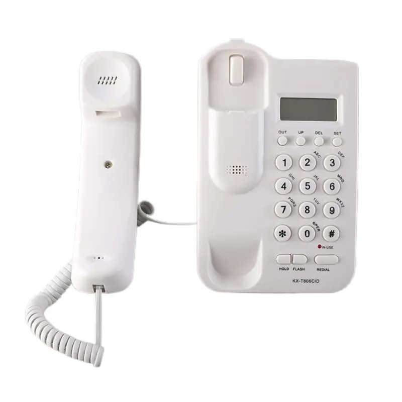 Corded Telephone for Desk Wired Landline Desktop House Phone Seniors Caller ID Integrated Telephone with Call for Home