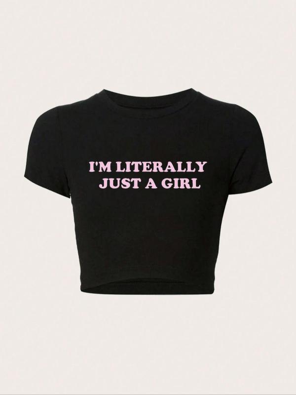 Casual Short sleeve Print Round neck T-shirt Casual Short sleeve Print Round neck T-shirt