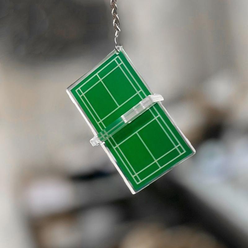Dây Chuyền Chìa Khóa Cầu Lông, Quà Lưu Niệm, Mặt Dây Chuyền Quần Vợt Mini, Bảng Bóng Bàn, Dây Chuyền Chìa Khóa Acrylic Ba Chiều Móc Khoá Móc Khóa Móc Chìa Khoá 2