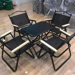 Bộ 4 ghế camping 1 bàn 40×60 xếp gọn, sử dụng dã ngoại, du lịch, cafe, khung sắt chắn chắn, độ bền cao, chịu tải 120kg