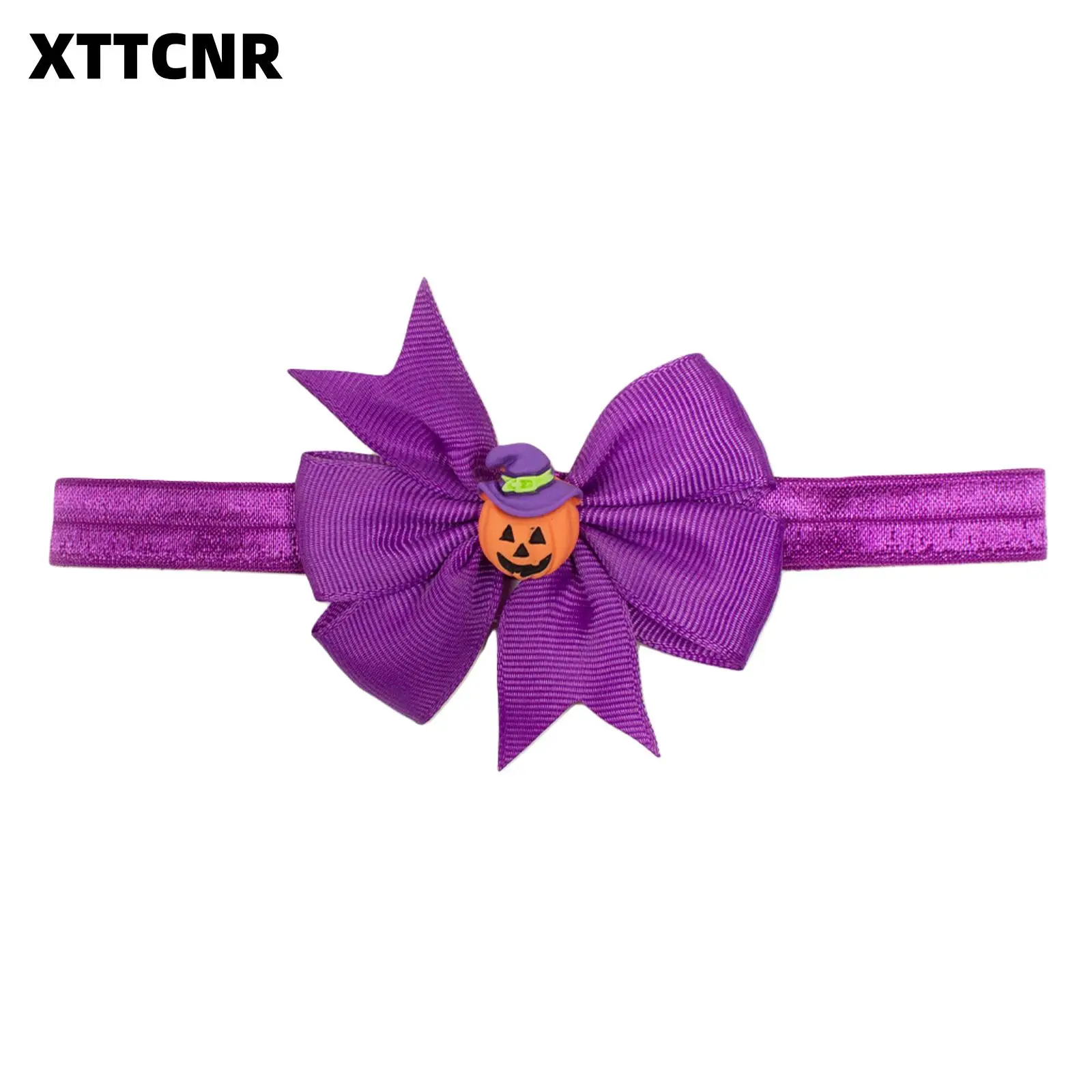 Baby Girl Halloween Headbands, Bow Pumpkin/Ghost/Bat Hair Accessory