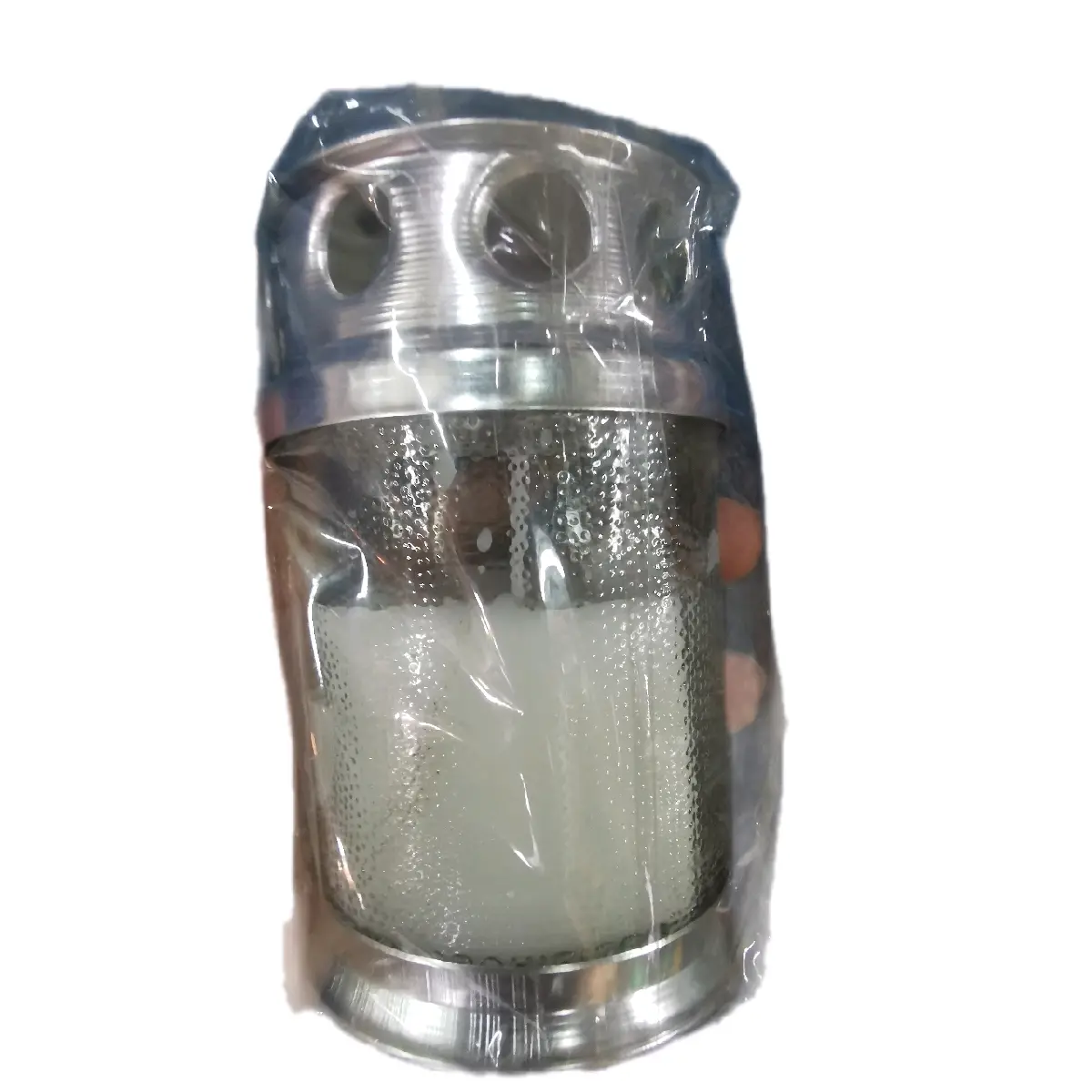 Candle in glass with cover