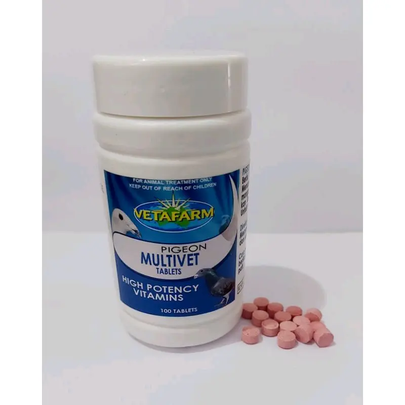 Multivet Vetafarm MTIVitamin Merpati - Harga 4000 per Tablet