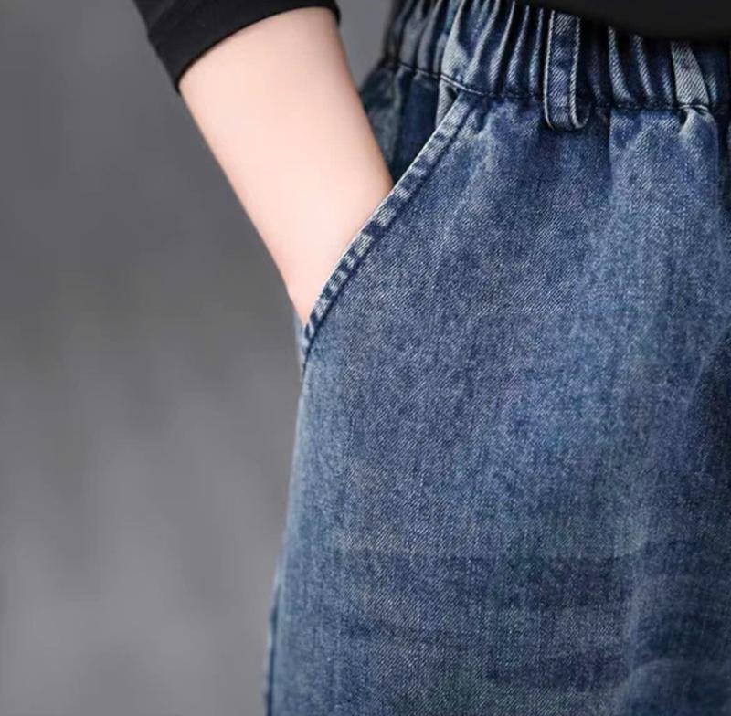 QUẦN JEANS SUÔNG MÀI, chất vải JEANS, nhẹ nhàng, mềm mại, thoải mái, sang trọng, lịch sự [QJSM] 7