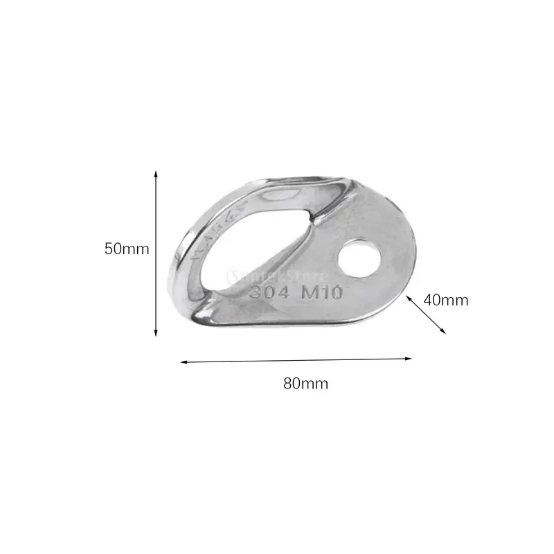10 Pieces Rock Climbing Anchor Bolt Hanger M10 for Rappelling Outdoor Spor 3