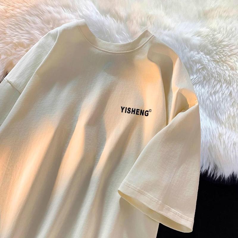 Áo Thun Cotton Cổ Tròn Form Rộng In Hình Đa Dạng - Men's Women-0744 3