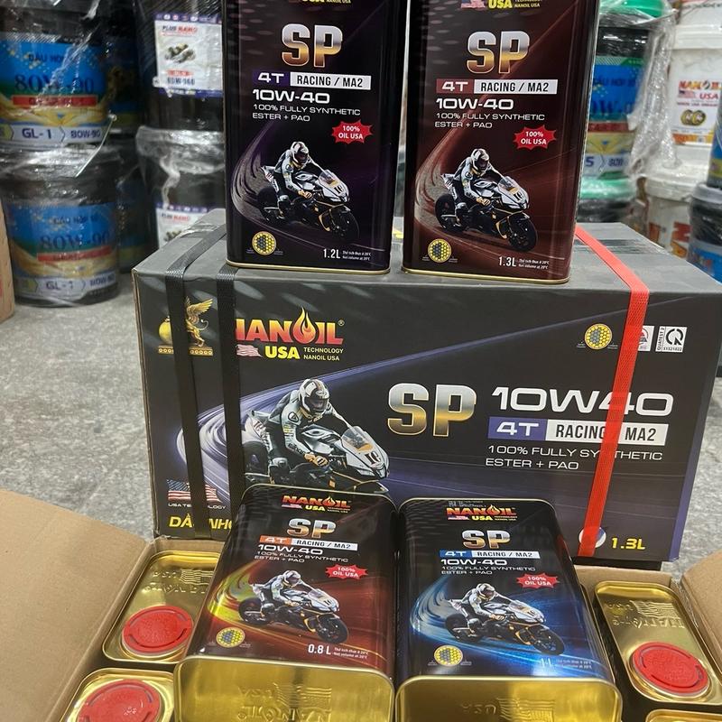 Dầu nhớt xe số NANOIL USA 10W40 & 10W50 SP (0,8L - 1L - 1.2L - 1.3L)  [MUA 1 TẶNG PHỄU, MUA 2 TẶNG KHAY XÃ NHỚT] 3