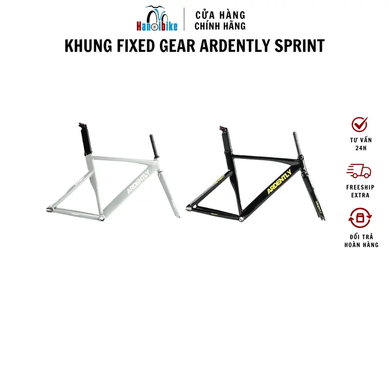 Khung Fixed gear Ardently Sprint càng carbon Sport 0