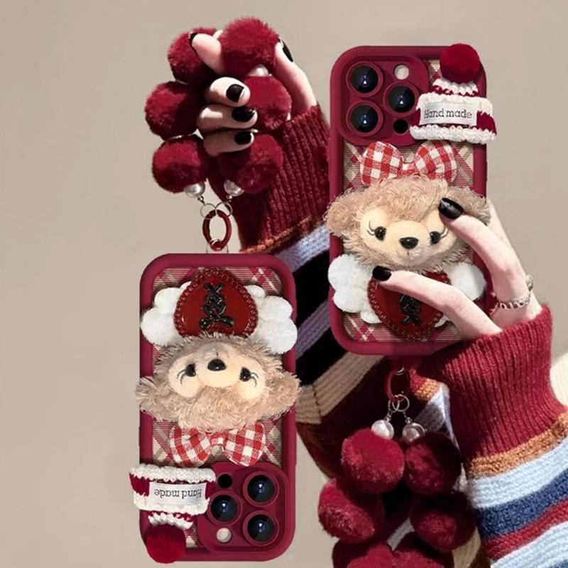 Búp Bê Shirley Bồng Bềnh Ốp Điện Thoại Mới Năm Mới Ốp Và Dây Đeo Tương Thích Với iPhone 11 16 15 14 13 12 11 Pro Xs Max Xr X 7 8 Plus Ốp Lưng Bảo Vệ Chống Sốc Ốp Điện Thoại TPU Mềm Phụ Kiện