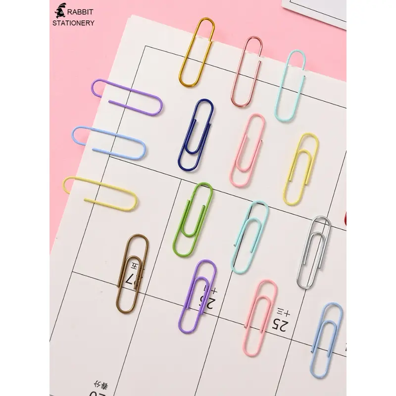 Paper clip metalik/clip metalik/jepitan kertas/klip kertas/klip warna/paperclip/metallic-Rabbit Stationery 3