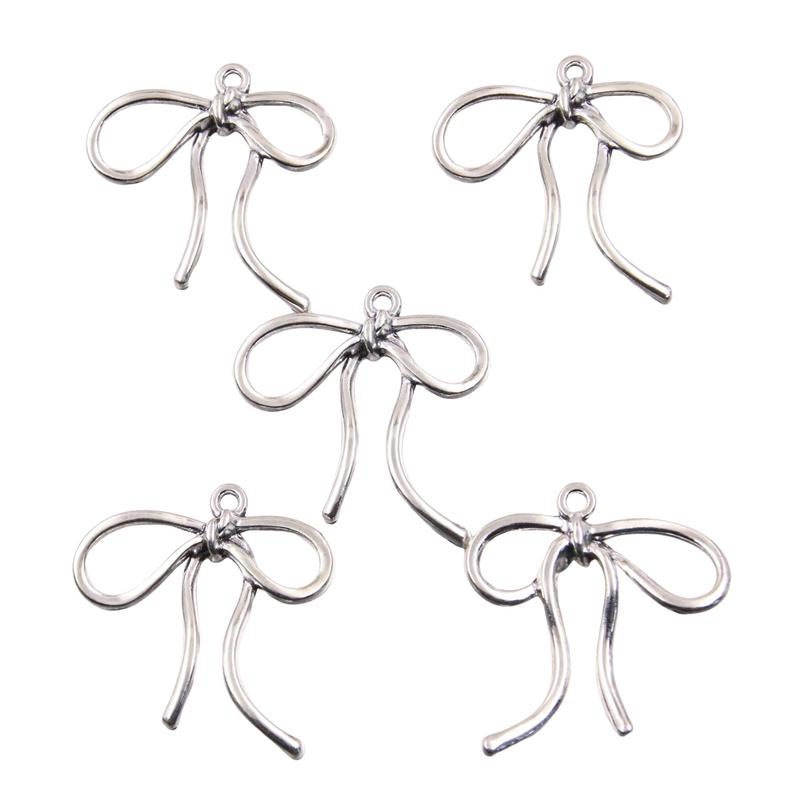 Product Introduction of Charm Mặt Dây Chuyền, 10 Thắt Nơ, Hợp Kim Tự Làm Nóng Bỏng, Rỗng, Dễ Thương, Làm Bằng Tay, Thích Hợp Cho Vòng Cổ Và Vòng Tay, Phụ Kiện Trang Sức Diy Kim Tuyến 12