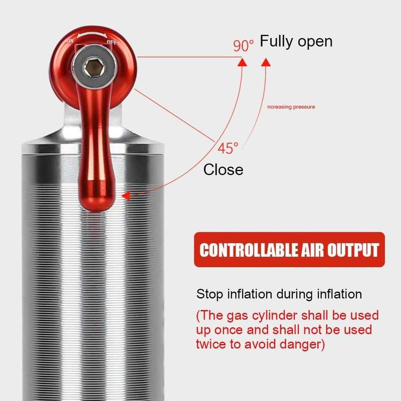 WEST BIKING Pompa Angin Ban Sepeda CO2 Inflator Portable Bike Pump SSP-443 Outdoor Outdoor 6