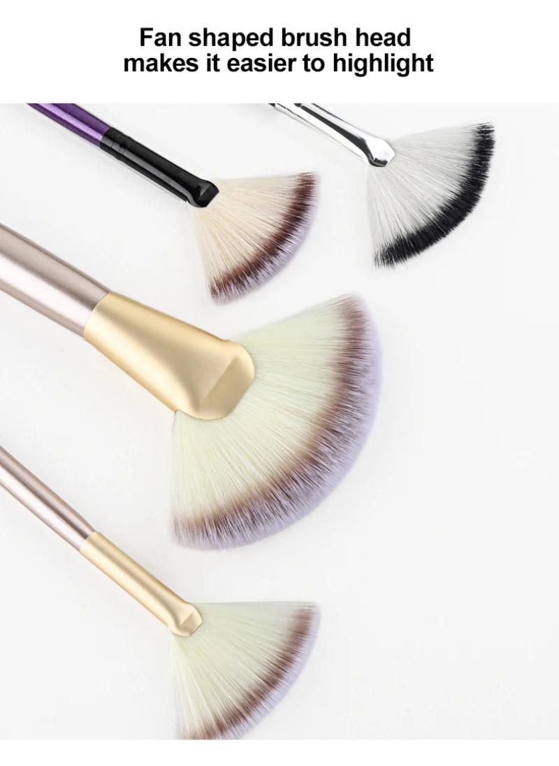 Product Introduction of Fan Brushes Facial Brushes Soft Makeup Brush Cosmetic Applicator Tools Wooden Handle and Soft Fiber for Glycolic Peel Mask 28