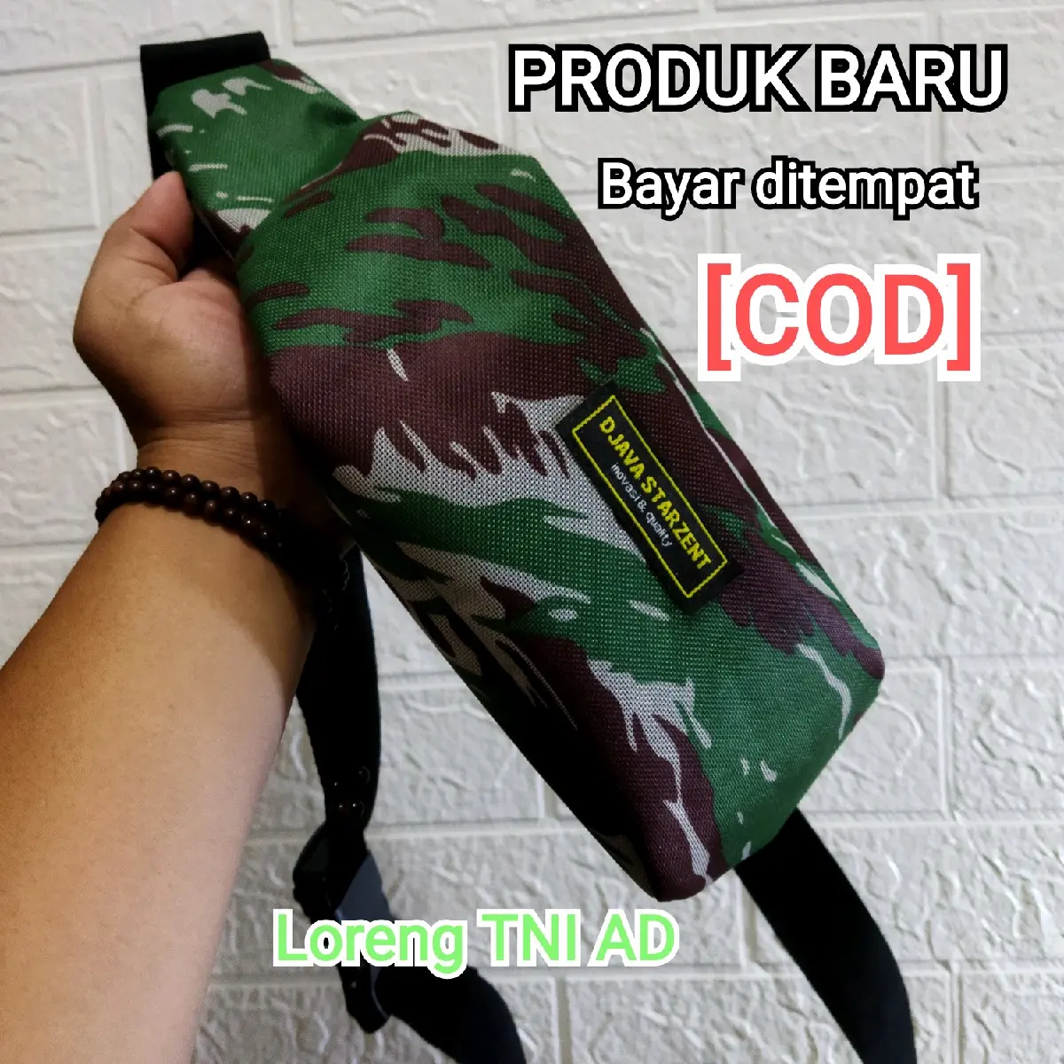 Tas Loreng TNI AD Bahan Waterproof Pvc Murah
