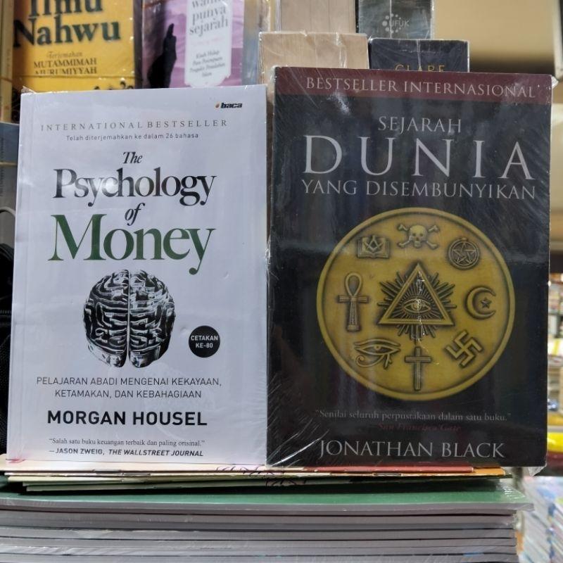 Paket 2 buku the psychology of money, dan sejarah dunia yang disembunyikan. langsung dapat 2 buku. 0
