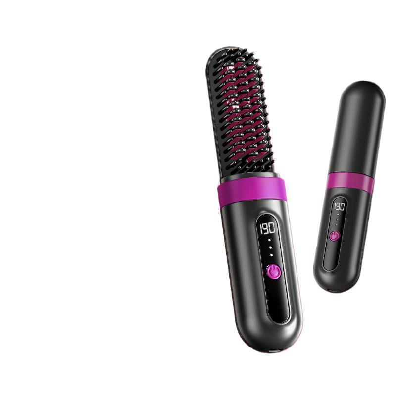 Xia Xin Hair Straightener Brush Wireless Charging Hair Comb Negative Ion Straightener Portable Electric Comb 7